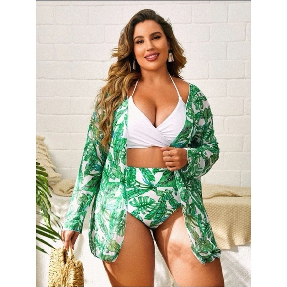 [Shein] Tropical Vacay Cover Up - Picture 2 of 5